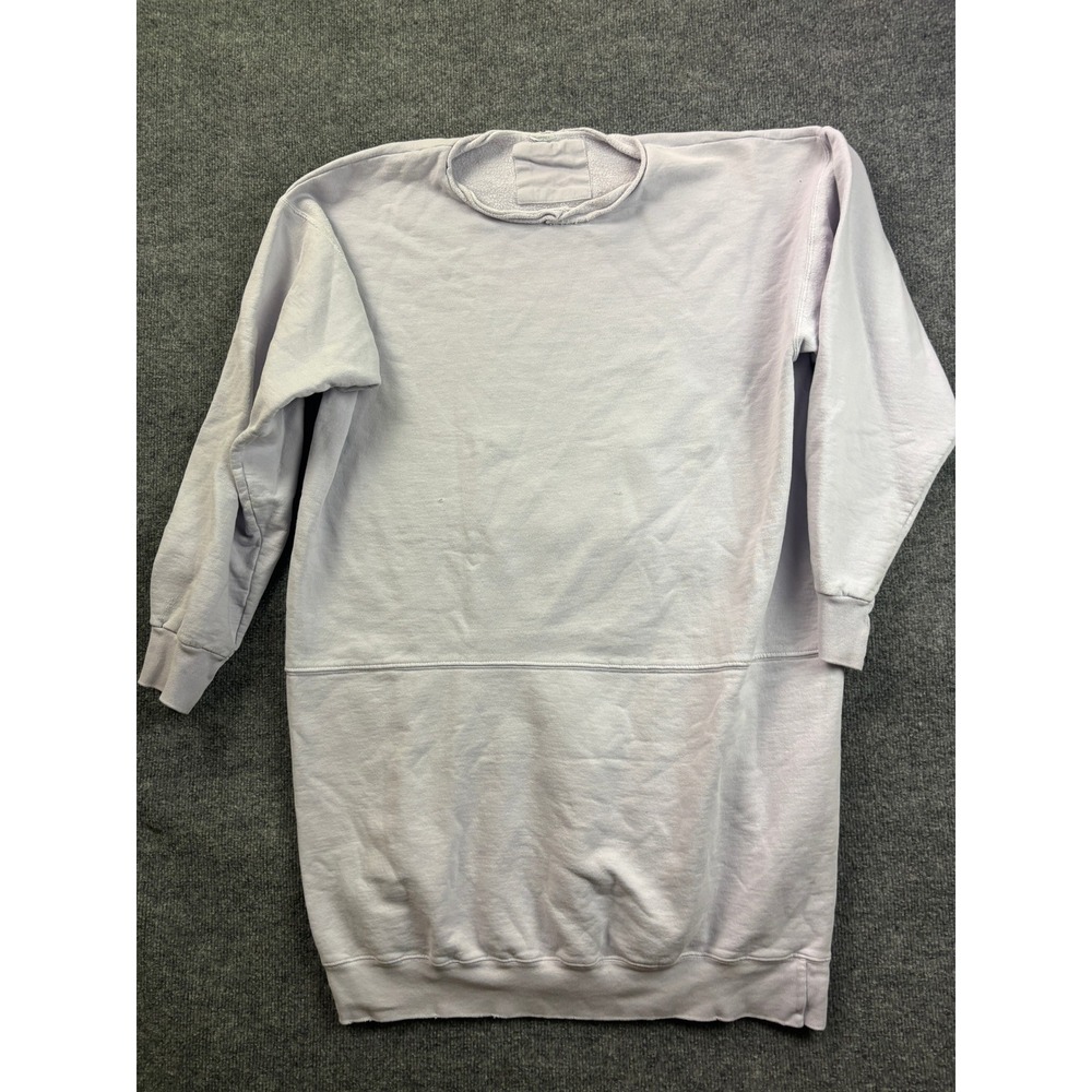 Rachel Comey Sweatshirt Dress Womens OS Lavender Purple Oversized Raw Neck